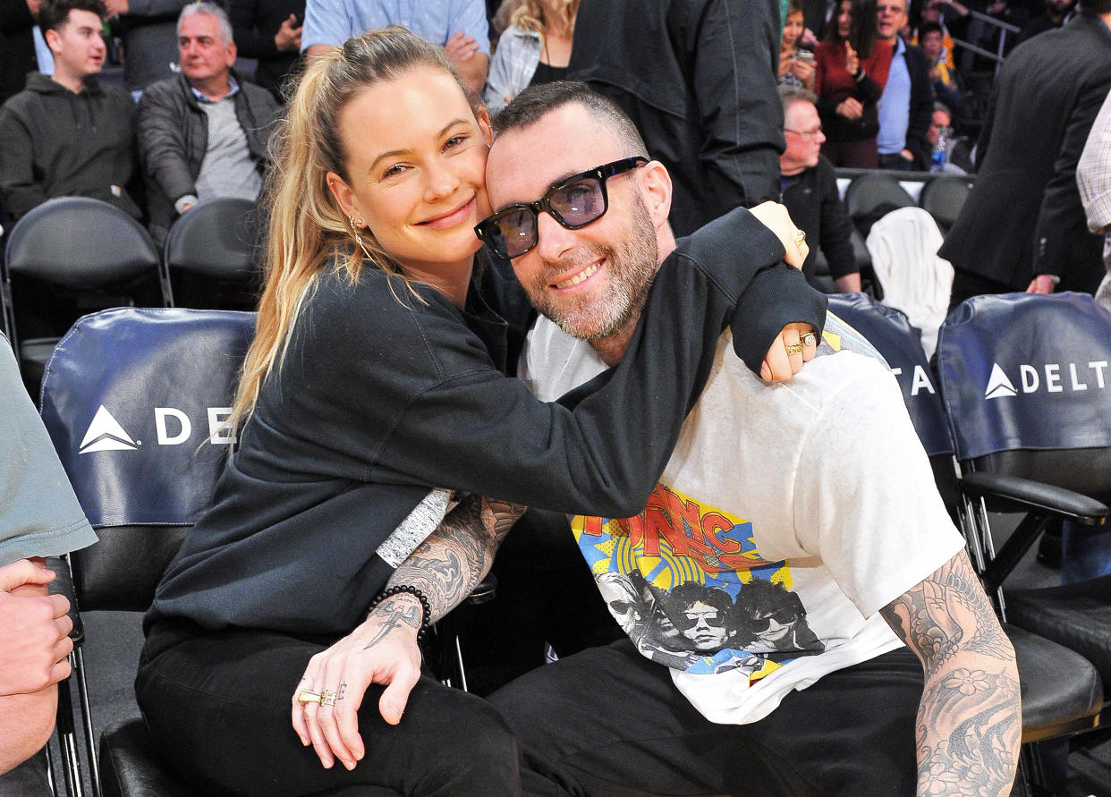 Adam Levine and Behati Prinsloo (Allen Berezovsky / Getty Images)