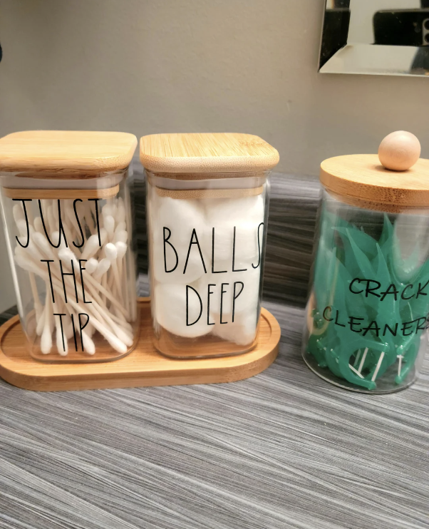 "Just the tip" and "Balls Deep"