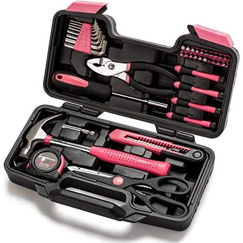 14) Pink 39Piece Tool Set
