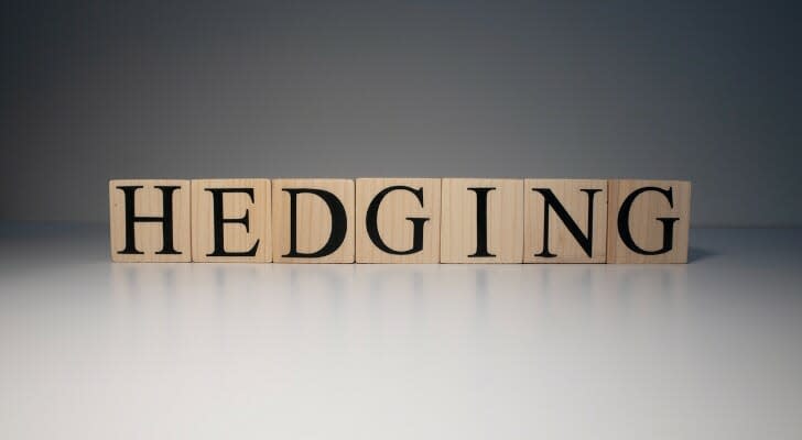 "HEDGING" written in block letters