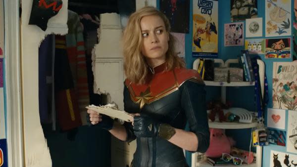 Brie Larson como Capitana Marvel (Imagen: Marvel)