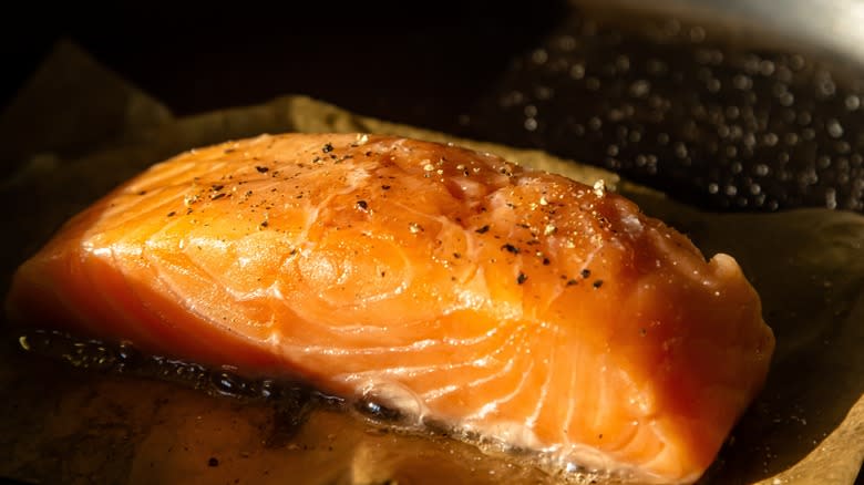 frying fish with parchment paper