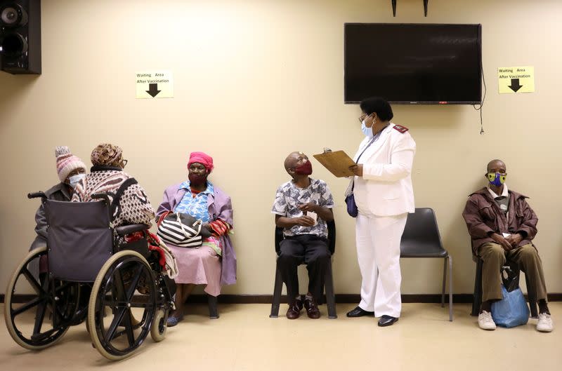 South Africa rolls out COVID-19 vaccines to the elderly