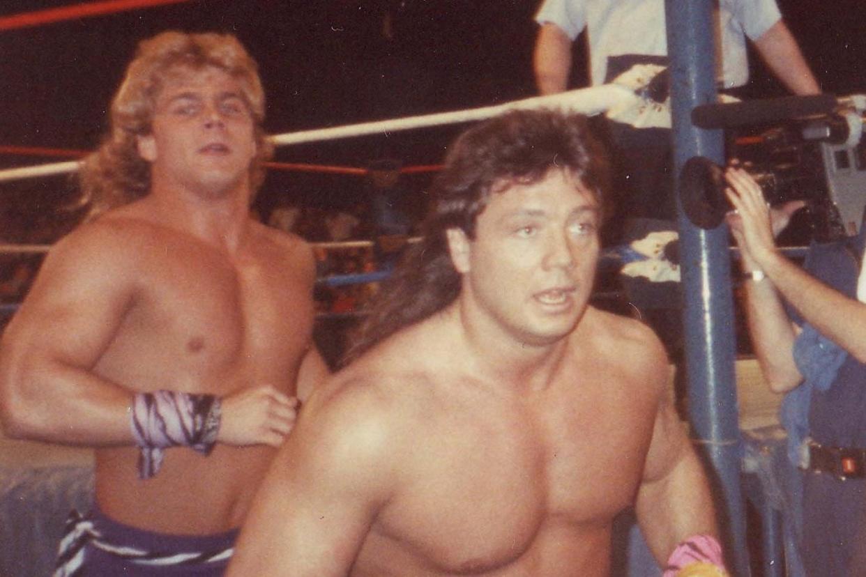 Marty Jannetty (right) during his time in The Rockers with Shawn Michaels: John McKeon/CC BY-SA 2.0