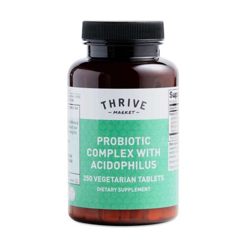 <a rel="nofollow noopener" href="https://thrivemarket.com/thrive-market-probiotic-complex-with-acidophilus" target="_blank" data-ylk="slk:Probiotic, Thrive Market, $16Lactobacillus acidophilus is one of the probiotic strains found in this supplement; it's a well-researched strain that's been shown to help with bloating.;elm:context_link;itc:0;sec:content-canvas" class="link ">Probiotic, Thrive Market, $16<p>Lactobacillus acidophilus is one of the probiotic strains found in this supplement; it's a well-researched strain that's been <a rel="nofollow noopener" href="https://www.ncbi.nlm.nih.gov/pubmed/21436726" target="_blank" data-ylk="slk:shown to help with bloating;elm:context_link;itc:0;sec:content-canvas" class="link ">shown to help with bloating</a>.</p> </a>