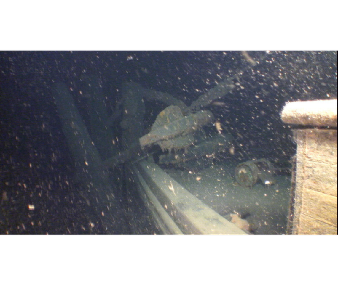 Front port bow on the “Adella Shores” Photo by the Great Lakes Shipwreck Historical Society