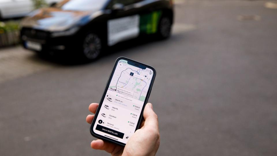 Die Handy-App zum Bestellen eines Uber-Autos ist die Grundlage des Unternehmens.