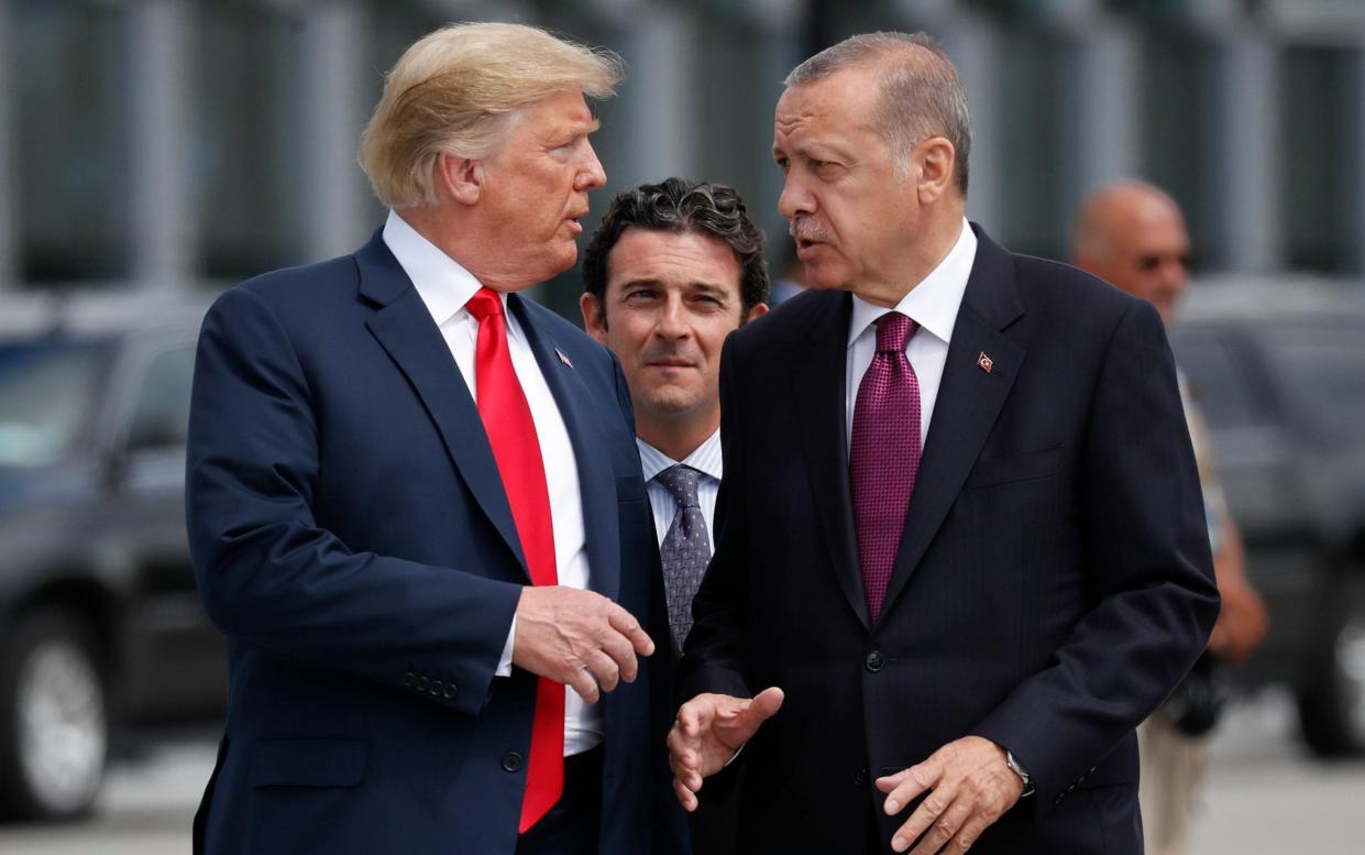 Relations between Turkey and the US are at a low point, despite Donald Trump's praise for the country - AP