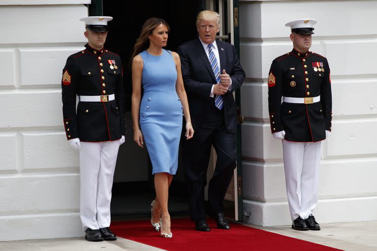 <em>President Trump and First Lady Melania Trump. [Photo: AP]</em>