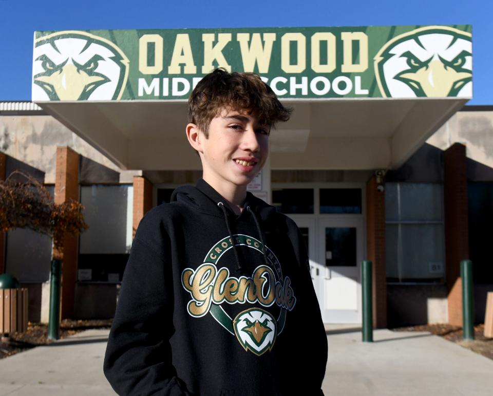 Blaze Blacketer, a seventh-grader at Oakwood Middle School, is a Canton Repository Kid of Character for November. Tuesday, Nov. 14, 2023.