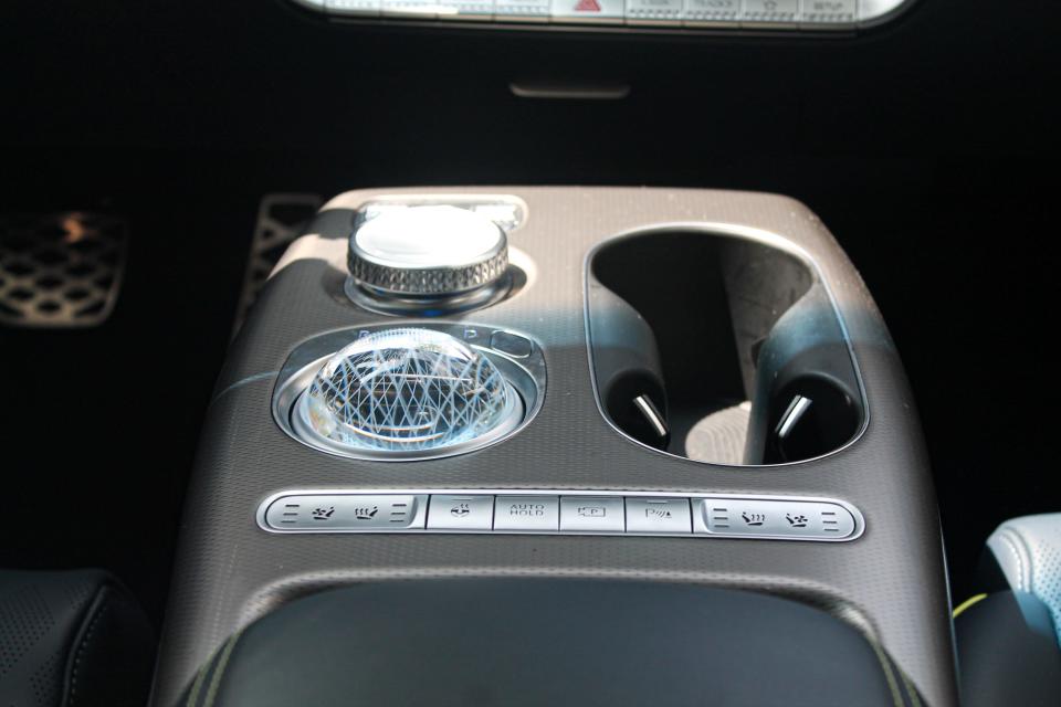 The Genesis GV60 electric SUV's interior.