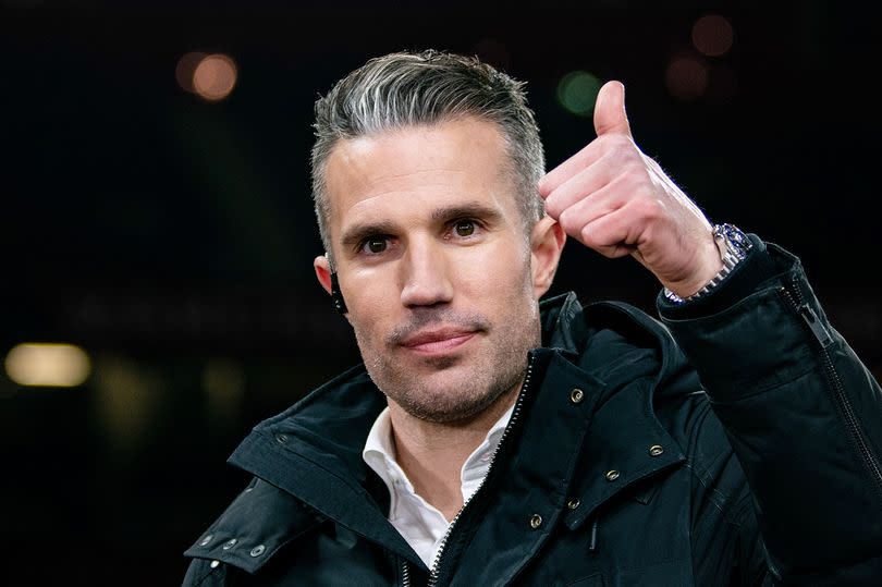 Robin van Persie reacts