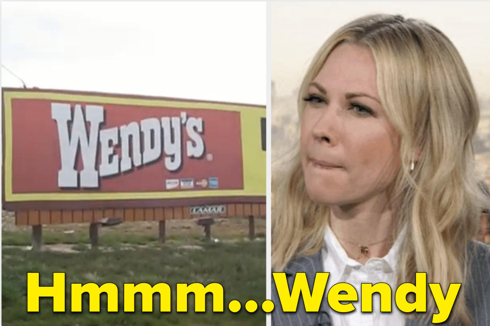 A wendy's billboard