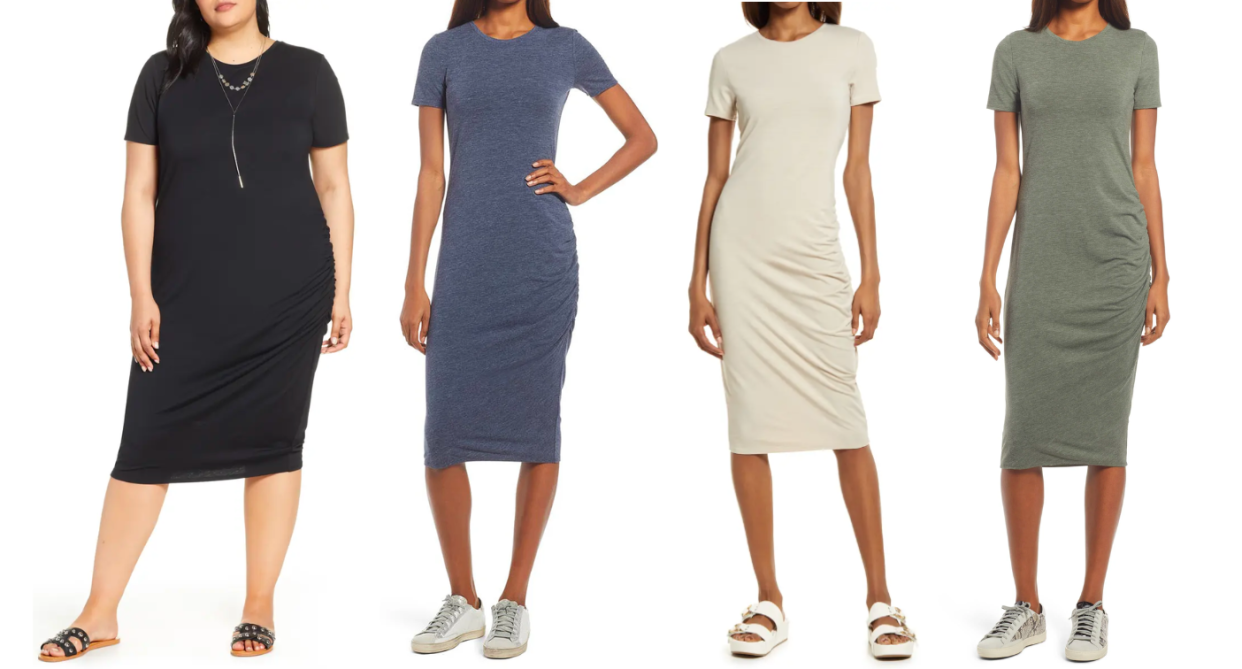 Treasure & Bond Side Ruched Body-Con Dress - Nordstrom, $35 (originally $59). 