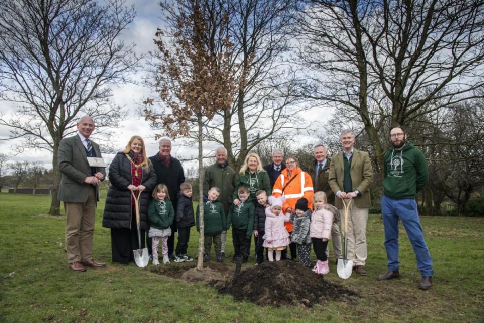 Trees planted in popular Glasgow park to honour the late Queen Elizabeth <i>(Image: Images: provided)</i>