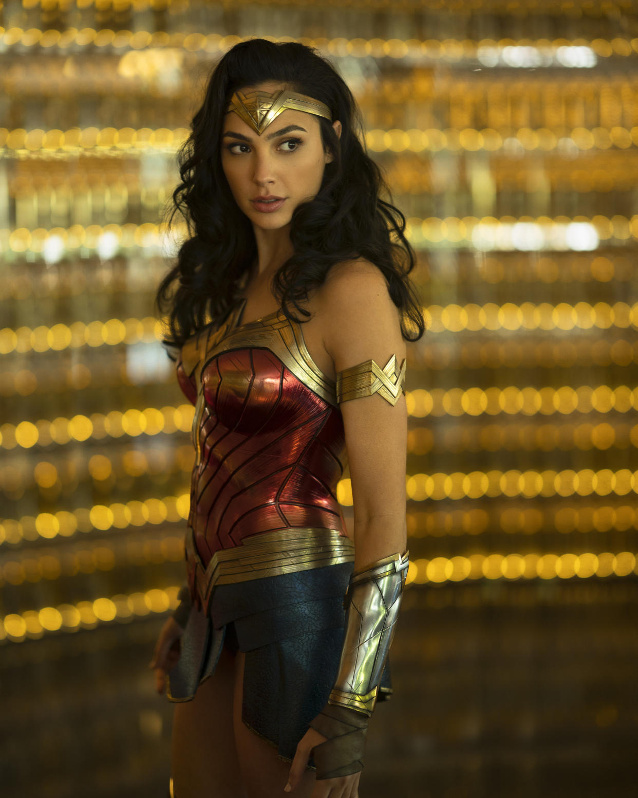 Gal Gadot stars as superheroine Wonder Woman in the movie Wonder Woman 1984, set in DC’s Extended Cinematic Universe. In WW84, Wonder Woman faces two villains, Max Lord and the Cheetah. (Photo: Warner Bros.)