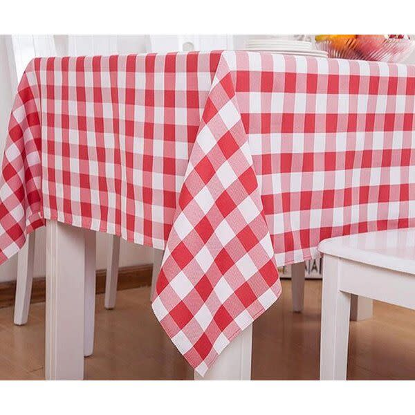 Knopp Plaid 100% Cotton Tablecloth