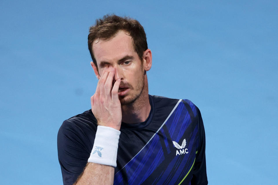 Andy Murray fell short in his bid for his first men's singles title in more than two years. (David Gray/AFP via Getty Images)