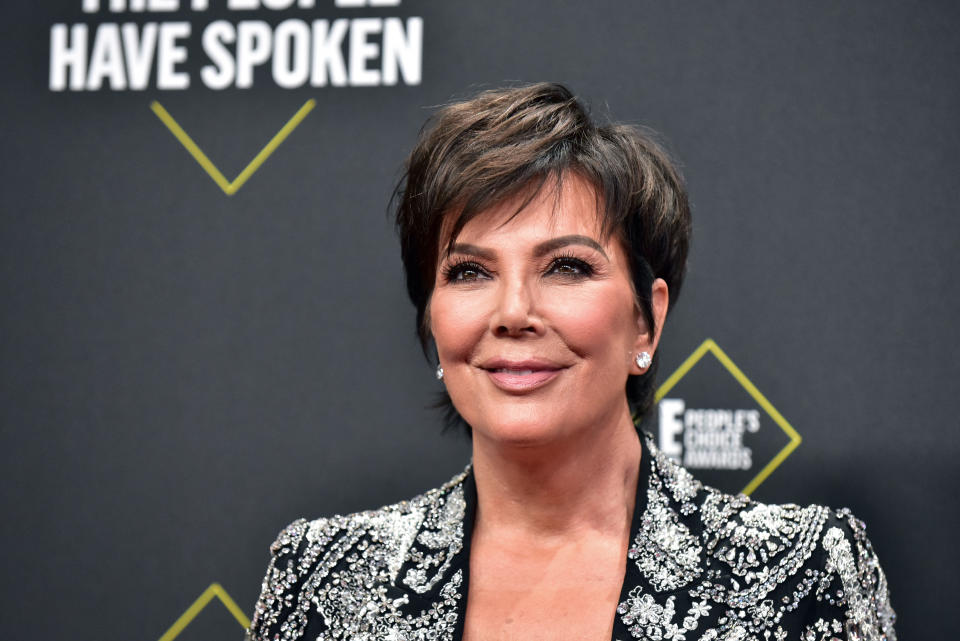 Kris Jenner attends the 2019 E! People's Choice Awards at Barker Hangar on November 10, 2019 in Santa Monica, California. (Photo by Rodin Eckenroth/WireImage)