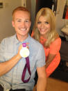 Celebrity photos: After he appeared on This Morning, Holly Willoughby couldn’t wait to get a snap with Greg Rutherford and his gold medal. We don’t blame her.