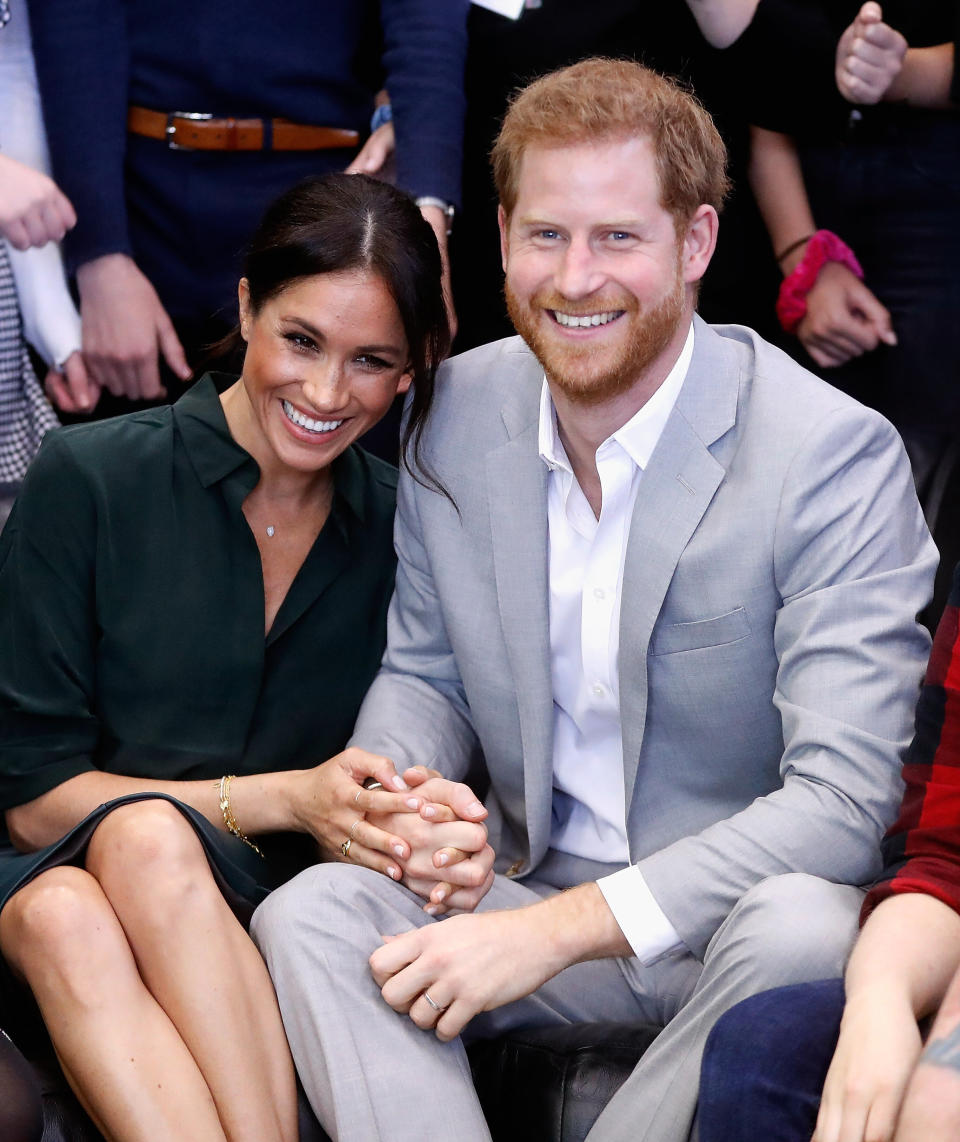 Amy’s adorable announcement came after the Duke and Duchess of Sussex shared the news of the birth of their first child, a baby boy, in the early hours of Tuesday morning. Photo: Getty Images