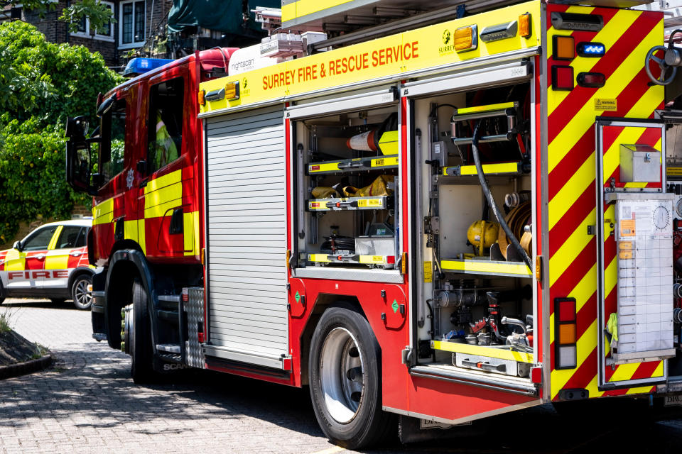 Fire engine on the road. Source: Getty Images