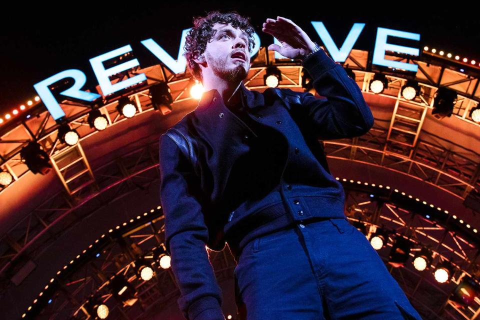 <p>Jason Sean Weiss/BFA.com</p> Jack Harlow performs at Revolve Festival during Coachella Weekend 2022.