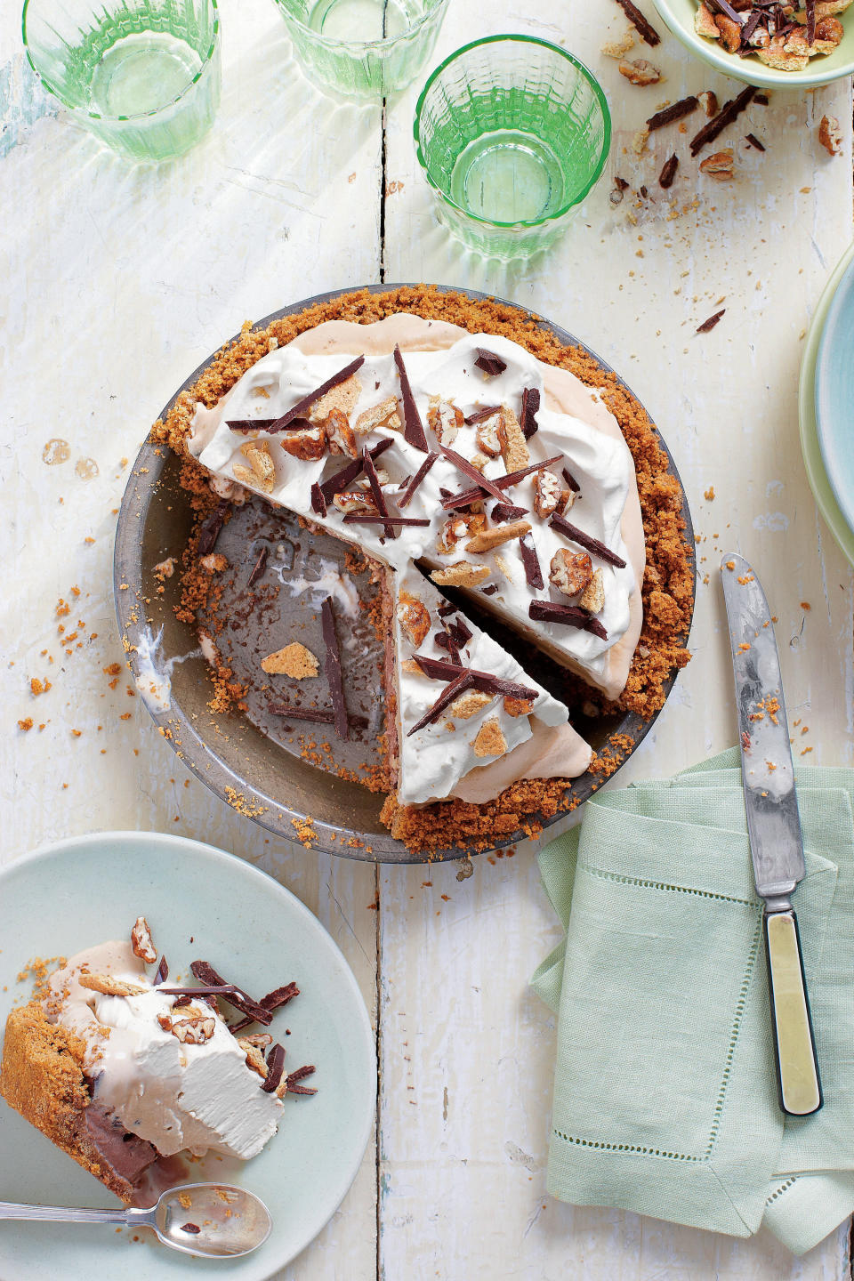 Mexican Chocolate Ice-Cream Pie