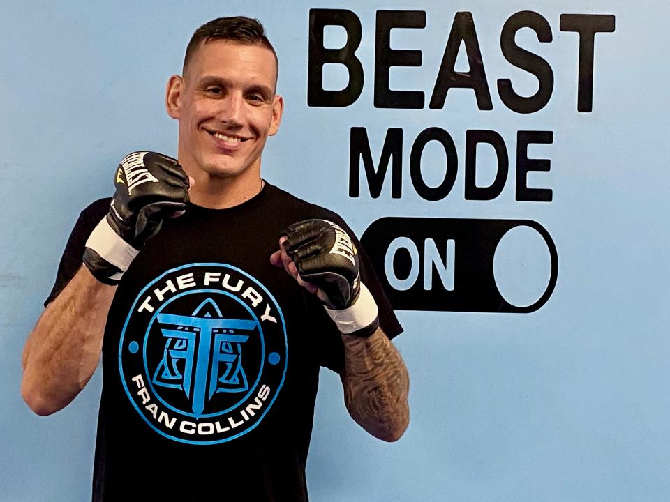Worcester native and current Millbury resident Fran Collins is fighting Friday in Springfield as he continues his MMA comeback following a decade-long layoff.