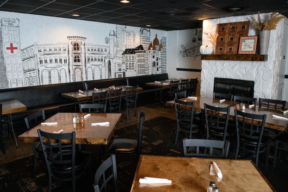 The dining room at Sammio's Italian restaurant at 2623 Raeford Road.