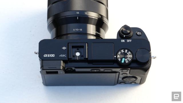 Alpha 6100 APS-C camera with fast AF