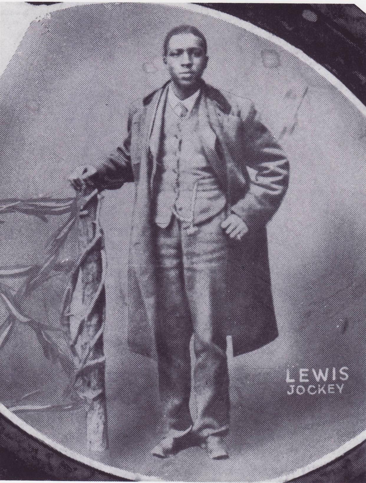 Oliver Lewis was the jockey who rode Aristides and won the first Kentucky Derby in 1875.