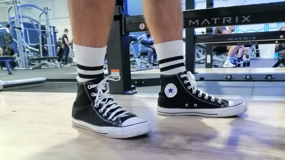 Man wearing the Converse Chuck Taylor All Stars