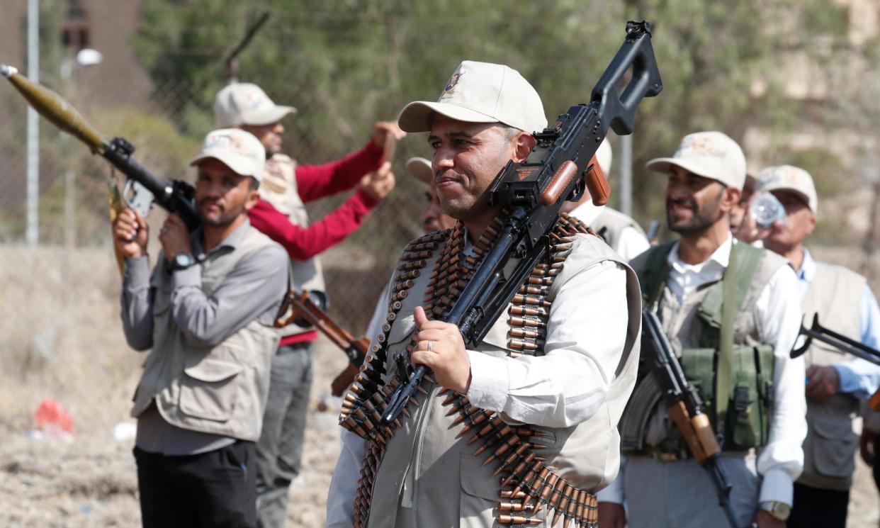 <span>One expert claimed the Houthis’ actions in the Red Sea may have helped it to recruit tens of thousands of new fighters.</span><span>Photograph: Yahya Arhab/EPA</span>