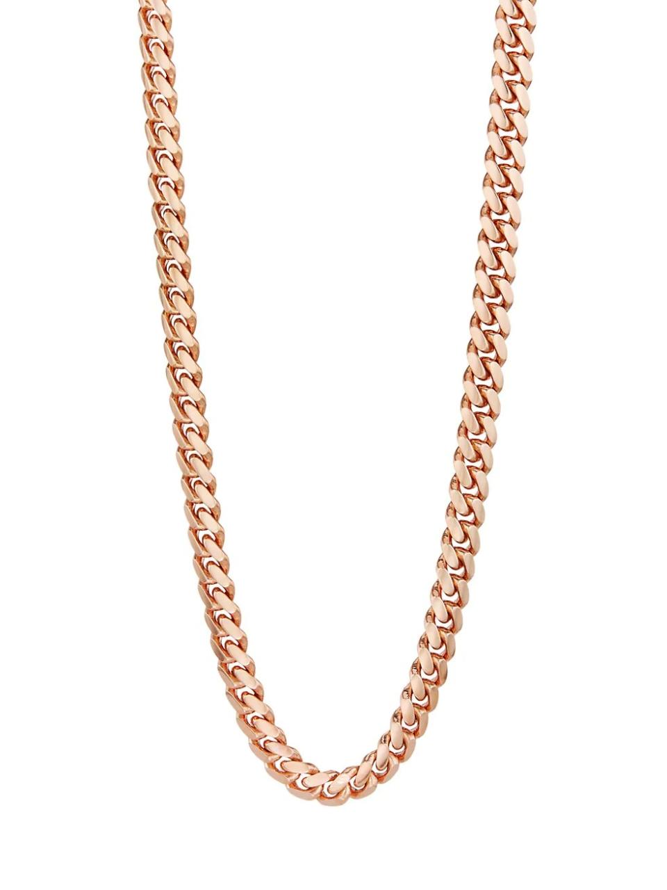 rose gold chain necklace for men