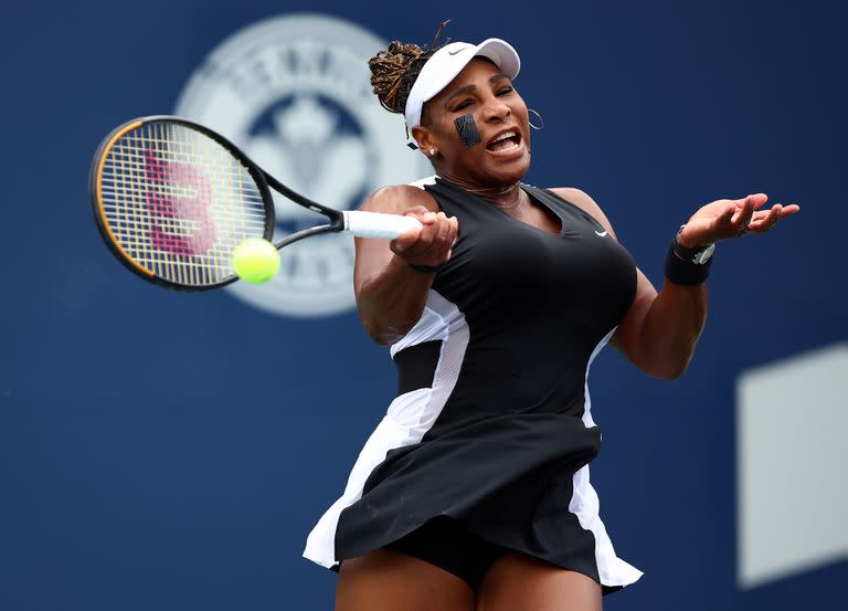 Serena Williams, esta semana, jugando el WTA 1000 canadiense, en Toronto