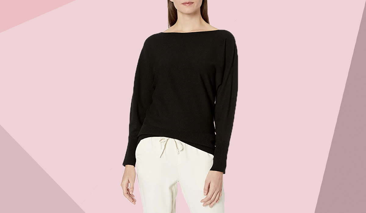 How gorgeous is this sweater's neckline? (Photo: Amazon)