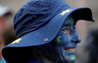 Anti-Brexit supporters demonstrate in the centre of the city, as it hosts the annual Labour Party Conference, in Liverpool, Britain, September 23, 2018. REUTERS/Phil Noble