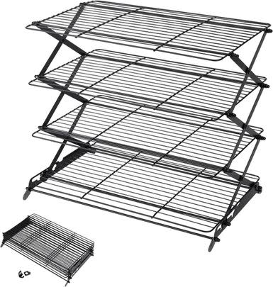 A collapsible cooling rack