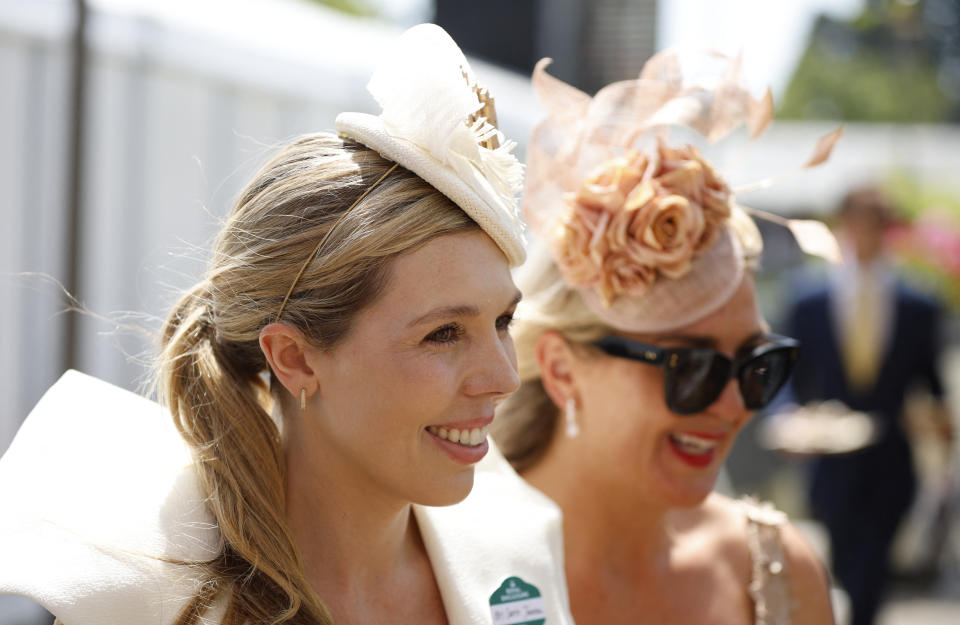 Horse Racing - Royal Ascot - Ascot Racecourse, Ascot, Britain - June 17, 2022 British Prime Minister Boris Johnson's wife Carrie Johnson is pictured ahead of the races REUTERS/John Sibley