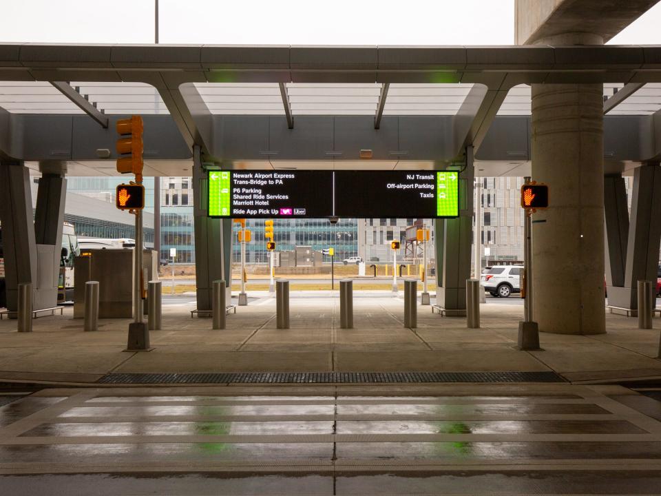 The departure hall at Newark Liberty International Airport's new Terminal A.