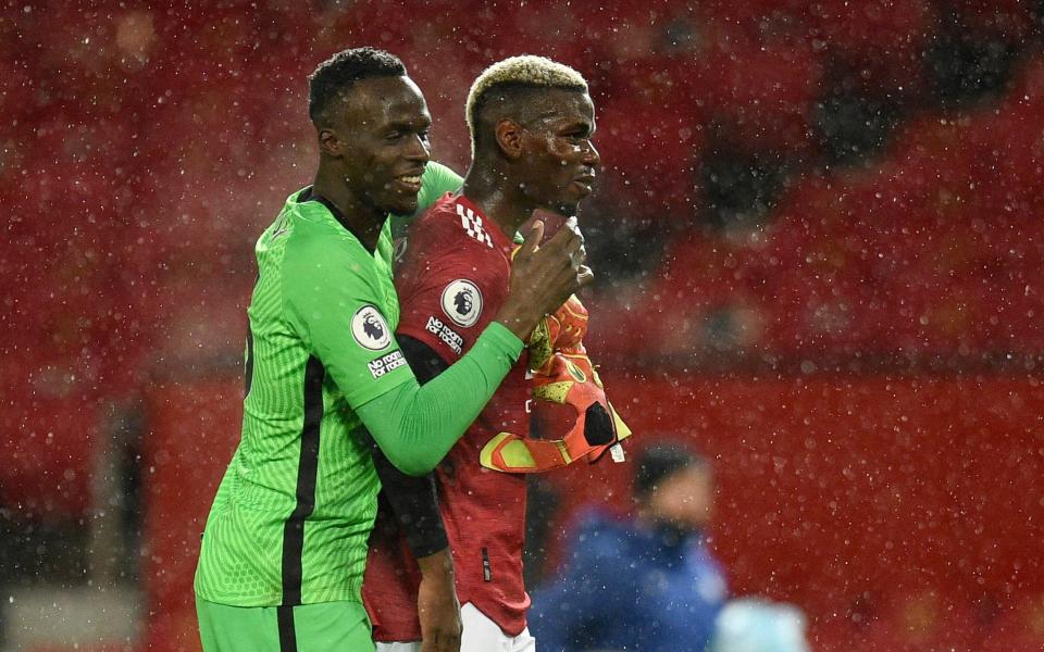 Edouard Mendy had a solid day in goal for Chelsea as Paul Pogba started on the bench for the hosts - AFP 