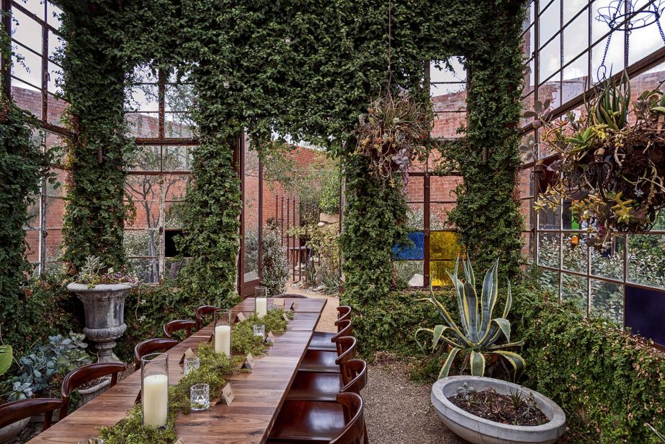 The Nicolett Private Dining Greenhouse Long Table