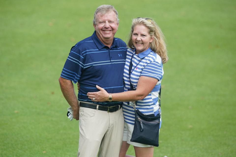 Billy Mayfair pictured with his wife, Tami.  She was a large part of the reason why Mayfair decided to get tested for autism spectrum disorder.