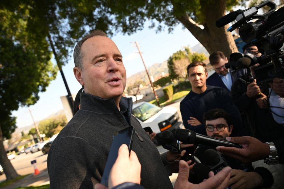 US Representative and 2024 US Senate candidate Adam Schiff (AFP via Getty Images)