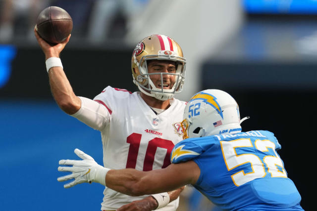 49ers vs chargers today