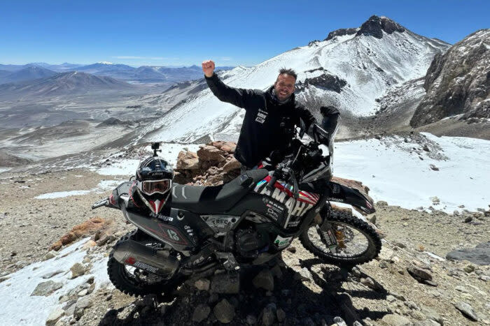 Tarrés at 21,909 feet; (photo/Yamaha Motor Company)