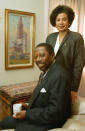 <p>1968 – NANCY HICKS MAYNARD – MEDIA – First African-American woman reporter for ‘The New York Times’ and along with her husband Robert, the first owner of a major metropolitan newspaper, the ‘Oakland Tribune’. — In this Nov. 27, 1992 file photo Nancy Hicks Maynard, poses with her husband, Robert Maynard, in Oakland, Calif. She died in Los Angeles Sunday, Sept. 21, 2008, according to an announcement on the Maynard Institute for Journalism Education’s Web site. Nancy Hicks Maynard, a pioneering journalist whose advocacy for diversity in the newsroom led her to co-found the institute, died of organ failure. She was 61. (AP Photo/Olga Shalygin, File) </p>