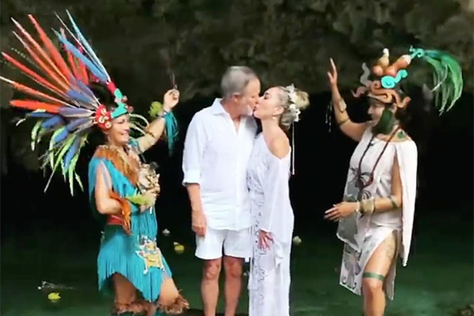<p>The former<em> Real Housewives of Miami</em> star wed Steve McNamara in Tulum, Mexico, in April 2021 in a traditional Mayan ceremony.</p> <p>"They snuck off and did it just like that," a source told <em><a href="https://pagesix.com/2021/04/23/real-housewives-of-miamis-marysol-patton-quietly-marries/" rel="nofollow noopener" target="_blank" data-ylk="slk:Page Six;elm:context_link;itc:0;sec:content-canvas" class="link ">Page Six</a></em> of the surprise nuptials.</p> <p>The couple reportedly connected about a year before. While there was no formal engagement, the insider said the two had been "been stuck like glue since they met."</p>
