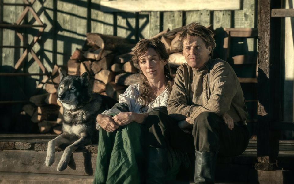 Julianne Nicholson and Willem Dafoe prepare to brave the wilderness - Disney